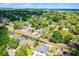 A pinpointed aerial view of the property in a tranquil and verdant neighborhood at 3723 Broadway St, Gotha, FL 34734