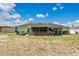 The backyard features a screened patio and ample space for outdoor activities at 432 Taylorville St, Deltona, FL 32725