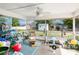 Enclosed sunroom offering an adaptable recreational space with views of the spacious backyard and shed at 432 Taylorville St, Deltona, FL 32725