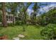 Lush green backyard with mature trees providing shade and privacy for a serene outdoor space at 450 Andrews Dr, Longwood, FL 32750