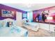 The bedroom is decorated with a Frozen theme and features two twin beds with white headboards at 4501 Target Blvd, Kissimmee, FL 34746