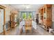 Cozy dining room featuring a wooden table, classic decor, and built-in cabinets at 5547 Kingswood Dr, Orlando, FL 32810