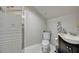 Modern bathroom with stand up shower, toilet and sink at 789 Errol Pkwy, Apopka, FL 32712
