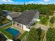 Breathtaking aerial view of a home with a beautiful pool, lush landscaping, and a private backyard at 1114 Georgia Blvd, Orlando, FL 32803
