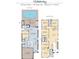 Floor plan shows the layout of a two story home with six bedrooms and four and a half baths at 1293 Emerald Row, Clermont, FL 34714