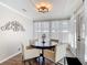 Cozy dining area with modern lighting, seating for four, and an easy access to back yard at 1296 Gage Ave, Deltona, FL 32738