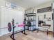 This home gym has weights and workout equipment for exercise at 1296 Gage Ave, Deltona, FL 32738