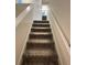 Carpeted stairs with white banister leading to the upper level of the home at 14143 Title Way, Winter Garden, FL 34787