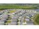 Bird's eye view of gray roofed homes in a Primary planned community and green forest preserve at 236 Pink Ibis Bnd, St Cloud, FL 34772