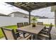 Inviting patio area beneath a pergola, complete with outdoor furniture, creating an ideal space for gatherings at 236 Pink Ibis Bnd, St Cloud, FL 34772
