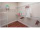 Walk-in closet with shelving, providing ample storage space at 2454 Dream Home Ct, St Cloud, FL 34772