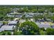 A sprawling neighborhood is shown from above, with lush trees and glimpses of private backyards and patios at 2817 Prince John Rd, Winter Park, FL 32792