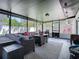 Relaxing screened-in porch with cozy seating area, perfect for outdoor living and entertaining at 2817 Prince John Rd, Winter Park, FL 32792