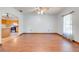 Spacious living room features hardwood floors and open concept at 3975 Rambler Ave, St Cloud, FL 34772