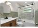 Tastefully updated bathroom with modern fixtures and stylish tile at 5326 Weirwood Ave, Orlando, FL 32810