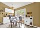 Bright eating area with white cabinets, a large window overlooking the exterior, and modern lighting fixtures at 6147 Sunnyvale Dr # Ge, Orlando, FL 32822