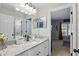 Neutral bathroom with granite counters, good lighting, and convenient access to a bedroom at 634 Chadbury Way, Kissimmee, FL 34744