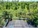 Aerial shot showcases a beautiful screened patio, jacuzzi, and lush green backyard oasis at 9076 Lake Avon Dr, Orlando, FL 32829