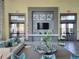 Relaxing clubhouse lounge featuring a comfortable seating area and stylish decor at 15707 Cutter Sail Pl, Winter Garden, FL 34787