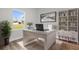 Bright office space features a modern white desk, shelving, and a large window with a view of the outdoors at 15823 Sw 27Th Avenue Rd, Ocala, FL 34473