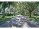 Scenic brick-paved street lined with mature trees draped with Spanish moss at 1661 Woodland Ave, Winter Park, FL 32789