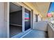 Balcony with sliding glass doors leading into the home, view of the water at 2901 N Halifax Ave # 220, Daytona Beach, FL 32118