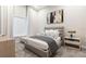 Bright bedroom with modern gray tones, stylish decor, and comfortable seating at 1014 Jack Nicklaus Ct, Reunion, FL 34747
