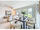 Cozy dining area with unique chairs and a large sliding glass door that opens to the backyard at 14014 Millington St, Orlando, FL 32832