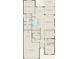 Detailed floor plan showcasing a two-car garage, flex room, covered lanai, and owner's suite at 2741 Serenity Meadow Dr, Kissimmee, FL 34744