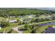 An aerial view of the neighborhood homes, showcasing the community's tranquil setting and spacious lot sizes at 2984 Monica Ter, Kissimmee, FL 34744