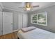 Bedroom featuring hardwood floors, ceiling fan, and natural light at 314 E Bonnie Trl, Longwood, FL 32750