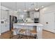 Stylish kitchen featuring stainless appliances, island, and pendant lighting at 327 Island Sound Ct, Longwood, FL 32779