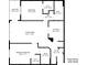 Layout of a condo floor plan featuring a living room, primary bedroom, bathroom and kitchen at 3960 Southpointe Dr # 501, Orlando, FL 32822