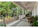 Inviting back porch with comfortable seating overlooking the lush backyard landscape at 4000 Rouse Rd, Orlando, FL 32817