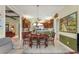 The open-concept kitchen flows into the dining area, great for entertaining at 4000 Rouse Rd, Orlando, FL 32817