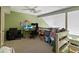 Versatile bonus room with green walls, lots of space, ready to be customized for work or play at 440 Orienta Point St, Altamonte Springs, FL 32701