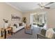 Comfortable living room with a sliding glass door at 5341 Via Appia Way, Sanford, FL 32771