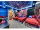 Unique bedroom featuring creative Spiderman themed decor with custom lighting at 6301 Sand Skipper Rd, Orlando, FL 32821