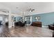 Inviting living room with wood floors, recessed lighting and plenty of room to entertain at 1008 W Riviera Blvd, Oviedo, FL 32765