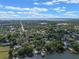 Picturesque aerial view capturing the neighborhood's lush greenery, waterfront homes, and serene lake setting at 1105 Lake Nettie Dr, Eustis, FL 32726