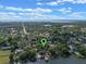 Highlighted aerial view showcases the neighborhood's prime location with waterfront homes and peaceful lake setting at 1105 Lake Nettie Dr, Eustis, FL 32726