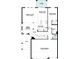 Layout of the home's first floor, featuring an open floor plan with a kitchen, Gathering room, and dining room at 1157 Basalt Ln, Sanford, FL 32771