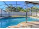 A refreshing in-ground pool inside screened enclosure, perfect for relaxation and enjoyment at 1161 Hackberry Dr, Orlando, FL 32825