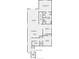 Detailed floor plan showcasing bedroom, bathroom, kitchen, living room, and utility areas at 1221 August Sky Dr, Deltona, FL 32738