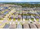 Aerial view of the property shows location within a well-planned community with mature trees at 13320 Magnolia Valley Dr, Clermont, FL 34711