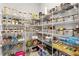 Walk-in pantry with ample shelving, providing generous storage for groceries and household items at 13320 Magnolia Valley Dr, Clermont, FL 34711