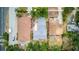 Aerial view of a charming home with a newly installed roof and adjacent to a 'School' crosswalk at 2114 Gerda Ter, Orlando, FL 32804