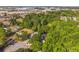 This aerial view shows a private property with lush trees, creating an inviting and secluded oasis in a vibrant location at 2765 Eldred Ct, Apopka, FL 32712