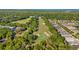 An aerial view of a lush golf course and meticulously planned residential community at 3295 Bailey Ann Dr, Ormond Beach, FL 32174