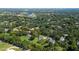 Beautiful aerial view showcasing a serene neighborhood nestled amongst lush greenery, mature trees, and a calm lake at 4464 Willow Wind Ct, Orlando, FL 32835